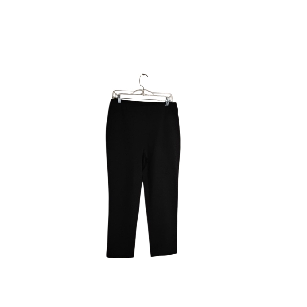 J. Jill Ponte Slim Leg Pants Women’s M Gray Black Pull  Black Straight Leg Pants